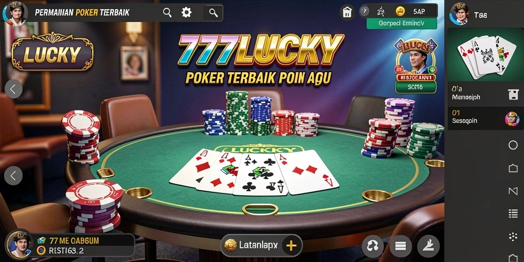Screenshot gameplay Poker yang mendebarkan di 777LUCKY.