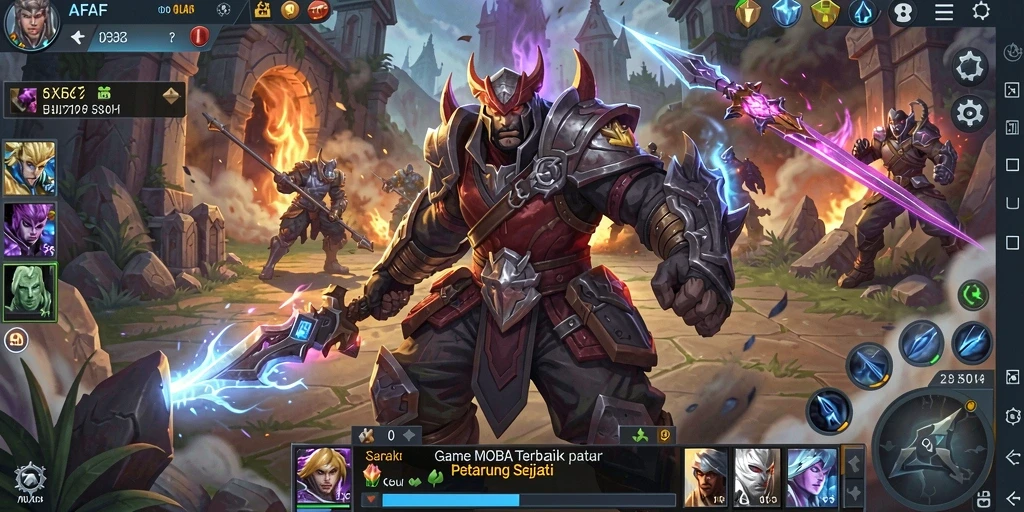 Tampilan menarik dari gameplay AFAF yang menggugah semangat petarung.