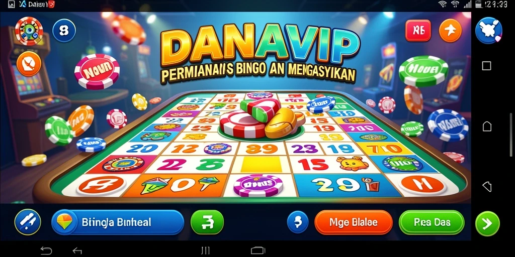 Tampilan gameplay Bingo yang seru dan interaktif di DANAVIP.