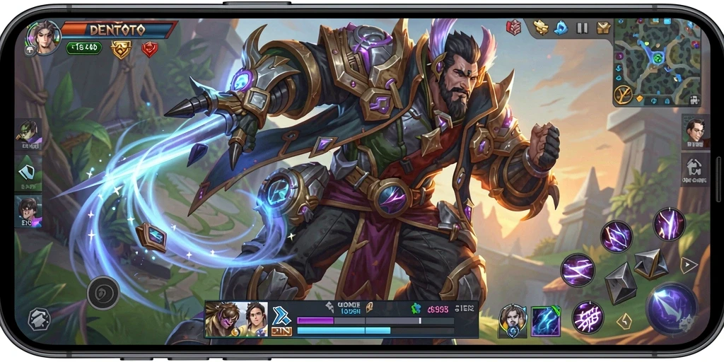 Tampilan intens dari gameplay DENTOTO yang menegangkan.