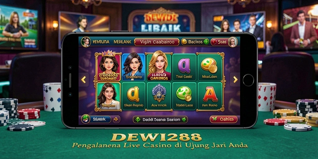 Tampilan gameplay seru dari DEWI288 Live Casino yang realistis.