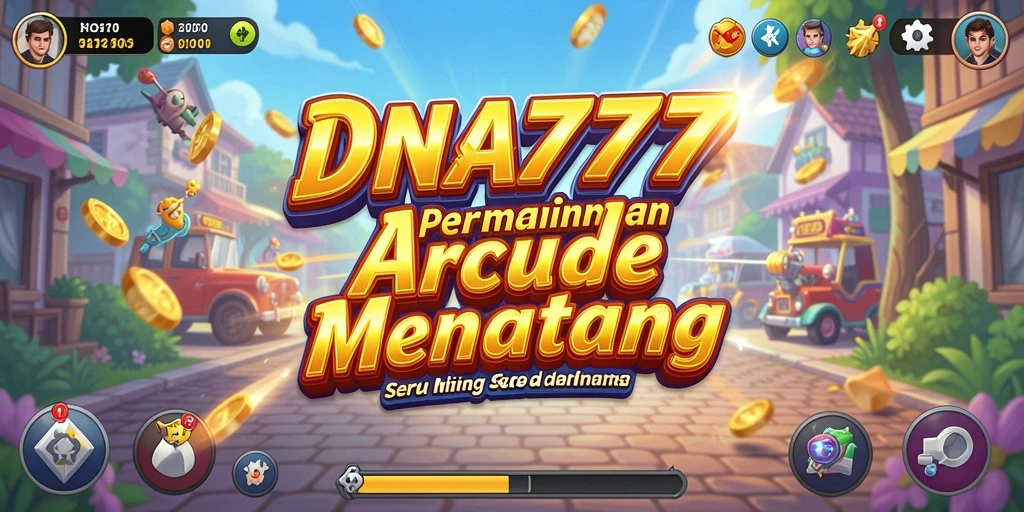 Screenshot utama DNA777 menampilkan gameplay Arcade yang mendebarkan dan penuh aksi.