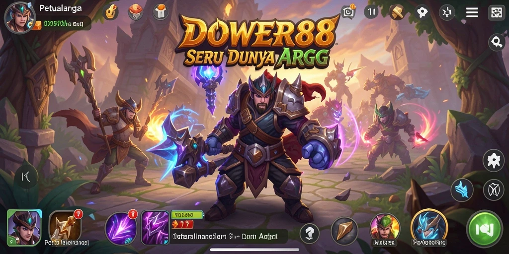 Tampilan gameplay DOWER88 menampilkan aksi seru dalam petualangan ARPG.