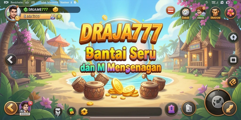 Tampilan gameplay seru dari DRAJA777 dengan warna cerah dan grafik menarik.