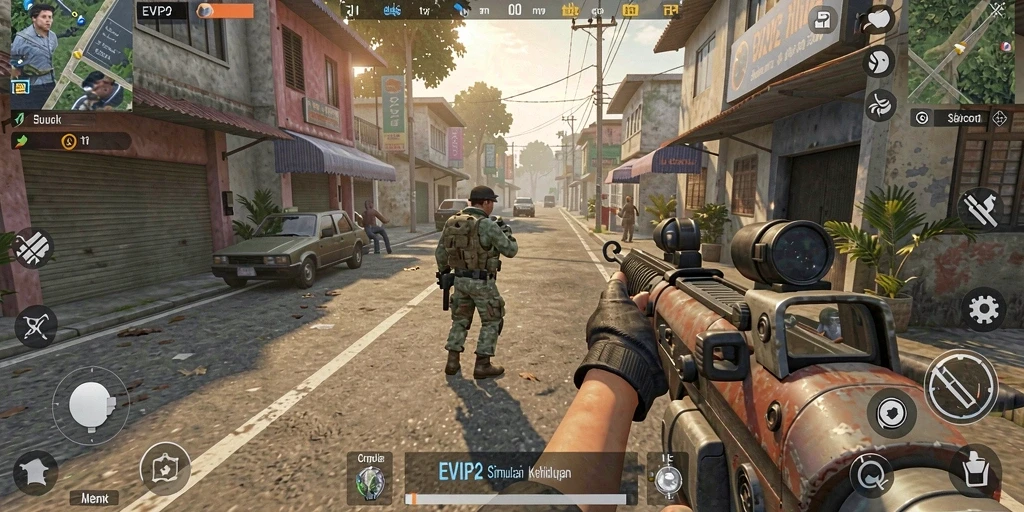 Tampilan gameplay yang menakjubkan dari EVIP2.