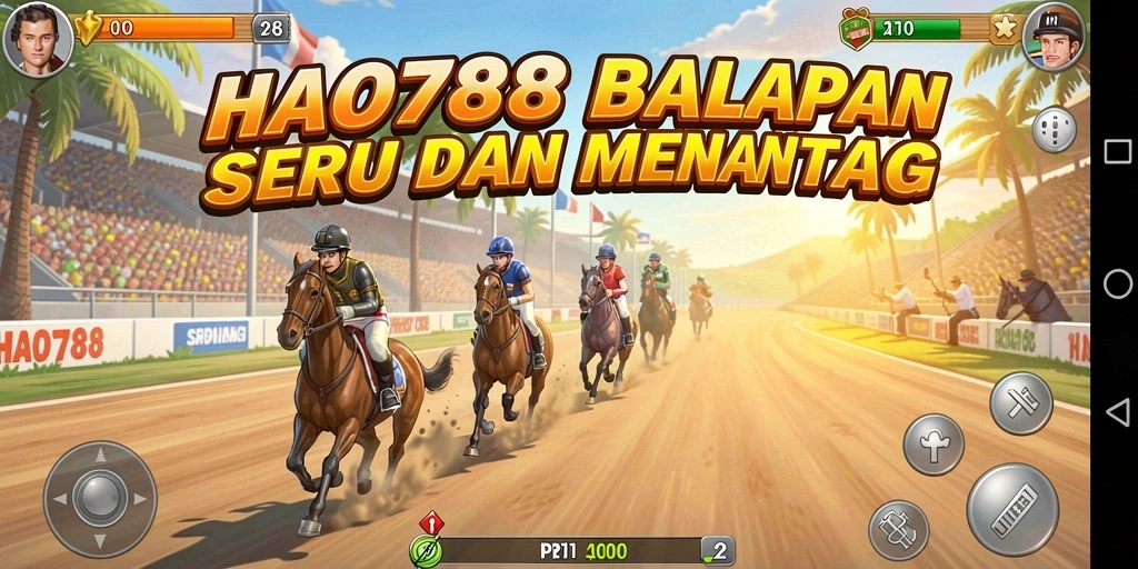 Screenshot HAO788 menampilkan aksi balapan yang mendebarkan.