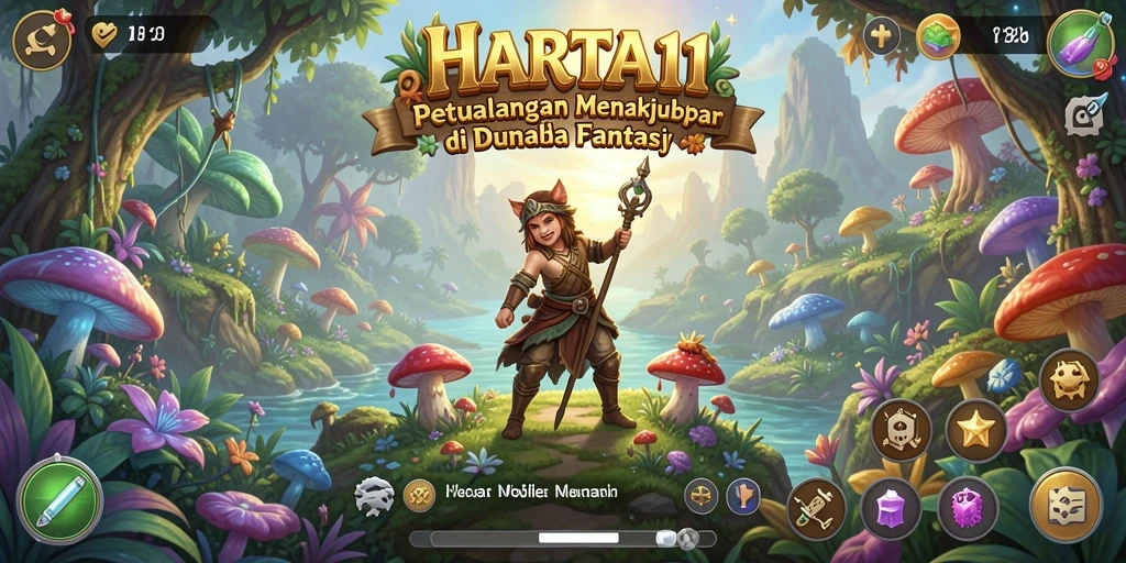 Tampilan screenshot yang menunjukkan aksi mendebarkan dalam HARTA11.