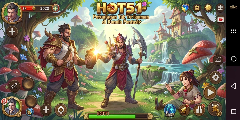 Screenshot HOT51 menampilkan aksi seru dalam gameplay petualangan fantastis.
