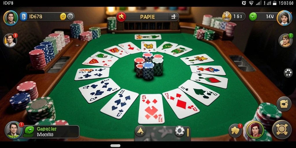 Tampilan gameplay seru di ID678 dengan kartu Gaple.