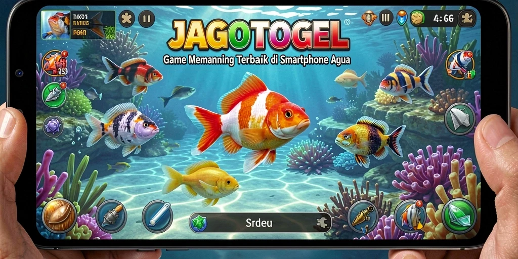 Screenshot gameplay JAGOTOGEL dengan aksi memancing mengasyikkan.