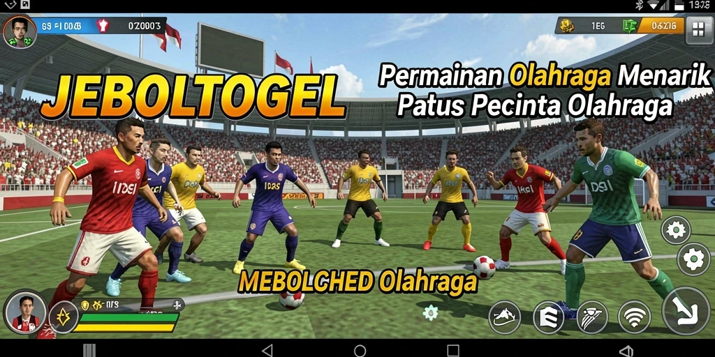 Tangkapan layar JEBOLTOGEL menampilkan aksi olahraga seru dan interaktif.