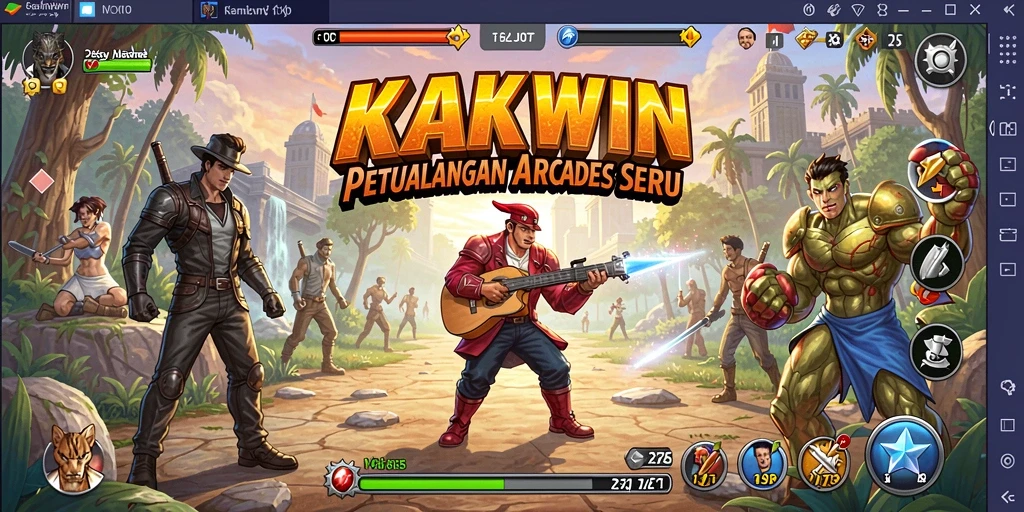 Gameplay KAKWIN yang seru dan penuh tantangan.