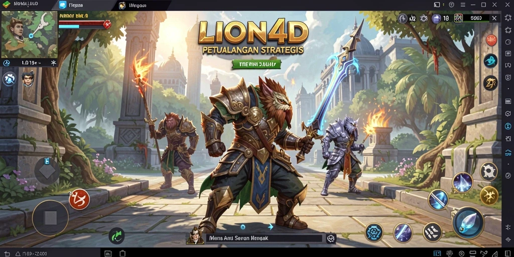 Tampilan gameplay LION4D yang menegangkan dan penuh strategi.