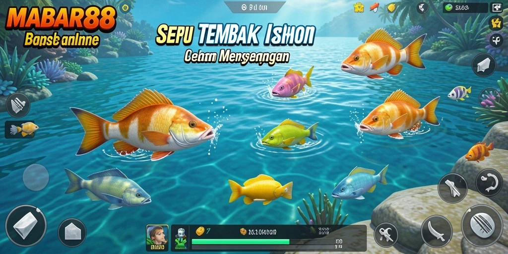 Screenshot MABAR88 menampilkan serunya menangkap ikan.