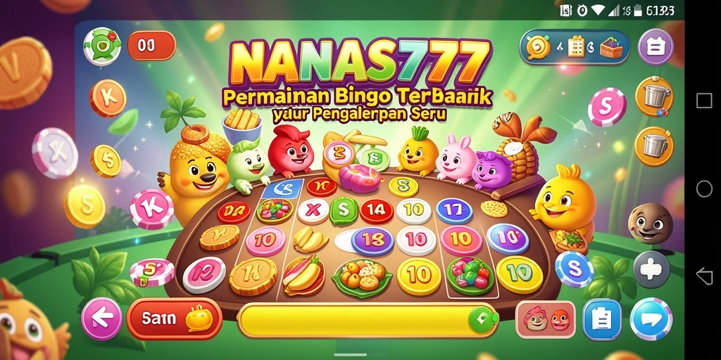 Gameplay seru NANAS777 dengan suasana Bingo yang menarik.
