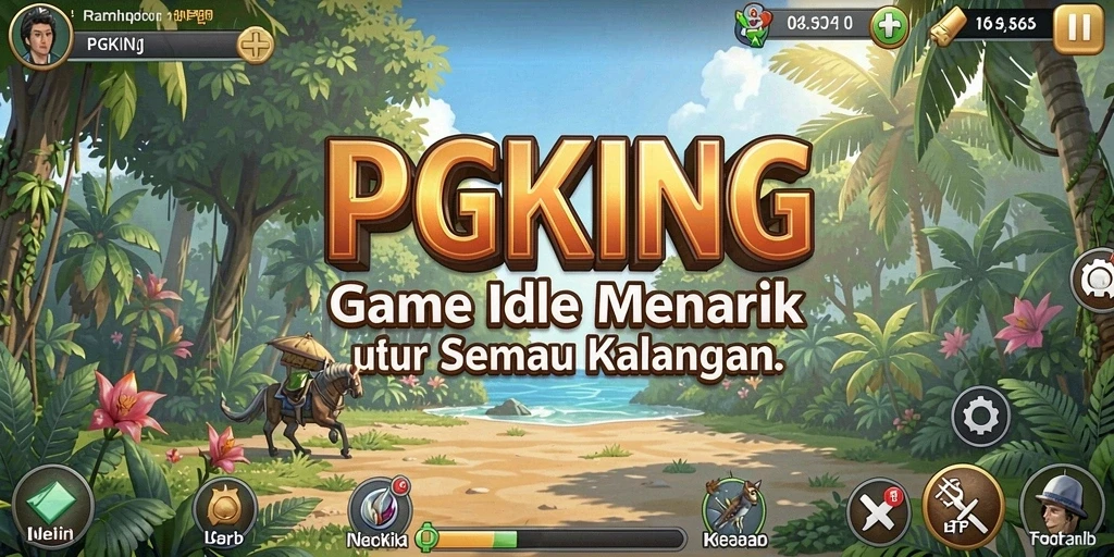 Tampilan screenshot PGKING menunjukkan momen gameplay yang seru dan strategis.