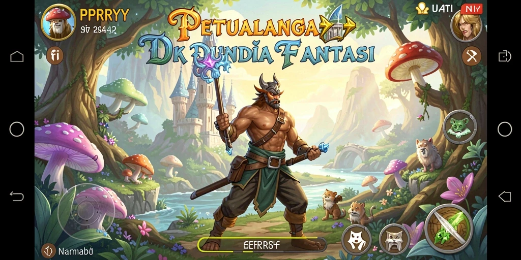 Screenshot utama PPRRYY menampilkan gameplay petualangan yang penuh warna dan tantangan.