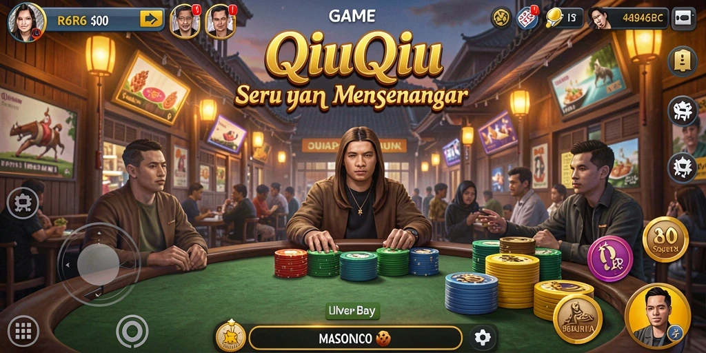 Tampilan gameplay QiuQiu yang menarik dan seru.