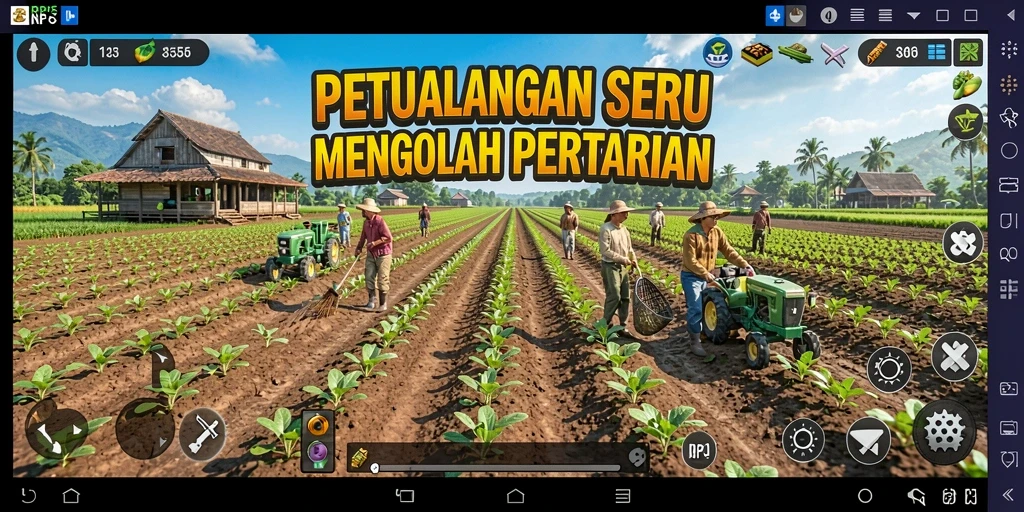 Gameplay seru dalam mengelola pertanian dengan berbagai tantangan.