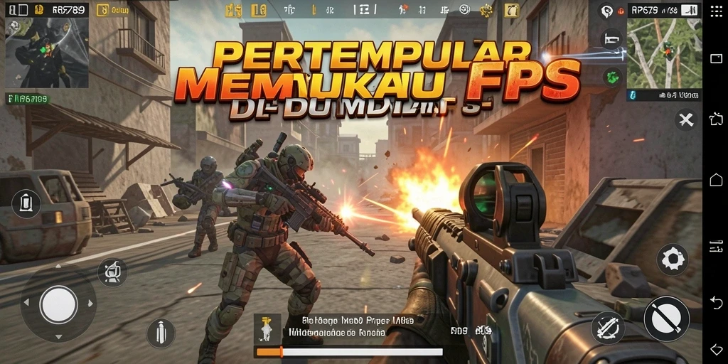 Screenshot gameplay RP6789 menampilkan aksi mendebarkan FPS.