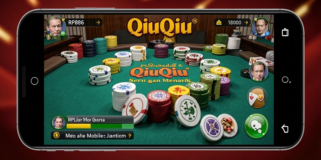 Tampilan menarik dari gameplay QiuQiu di RP886.