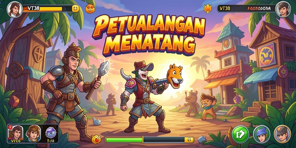 Tampilan gameplay VT38 yang memukau dan seru.