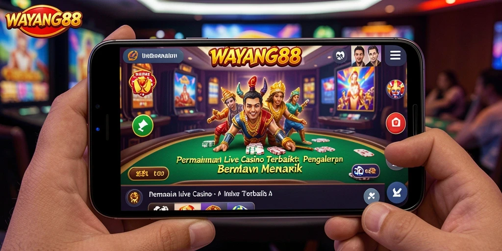 Tampilan gameplay Live Casino yang menarik dan interaktif.