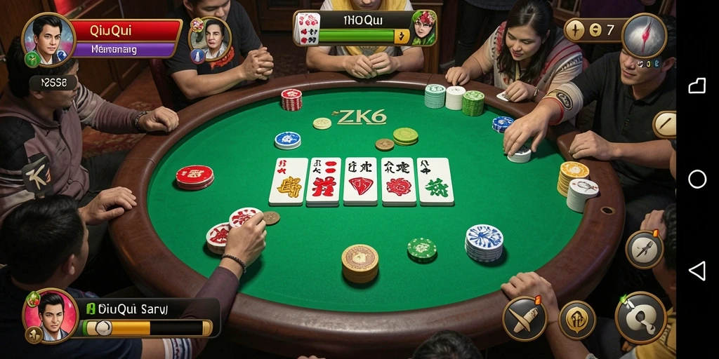 Gameplay ZK6 dalam suasana kompetitif yang penuh semangat.