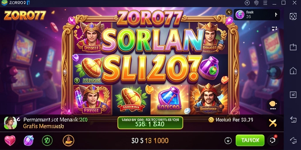 Tampilan gameplay Slot seru dan menarik di ZORO77.